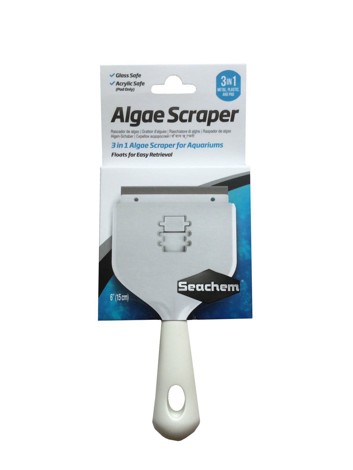 Seachem Algae Scraper 3 in 1 - 15cm