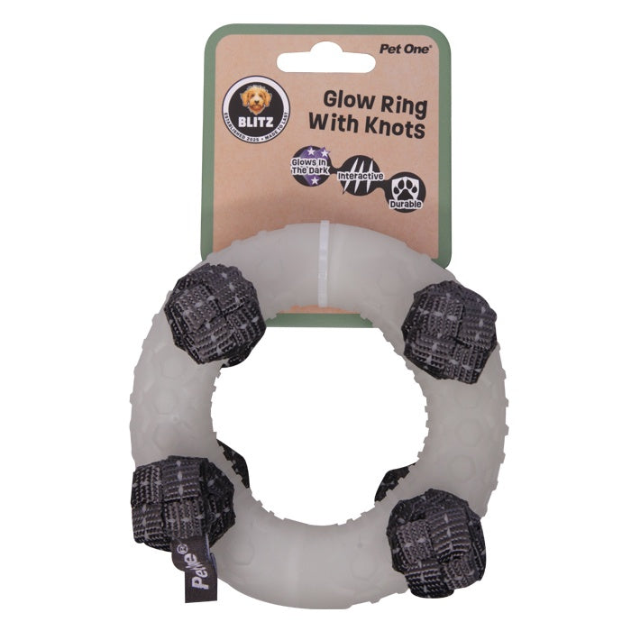 Blitz Medium Glow In The Dark Ring with Knots
