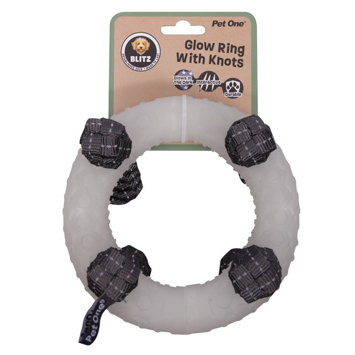 Blitz Large Glow In The Dark Ring with Knots