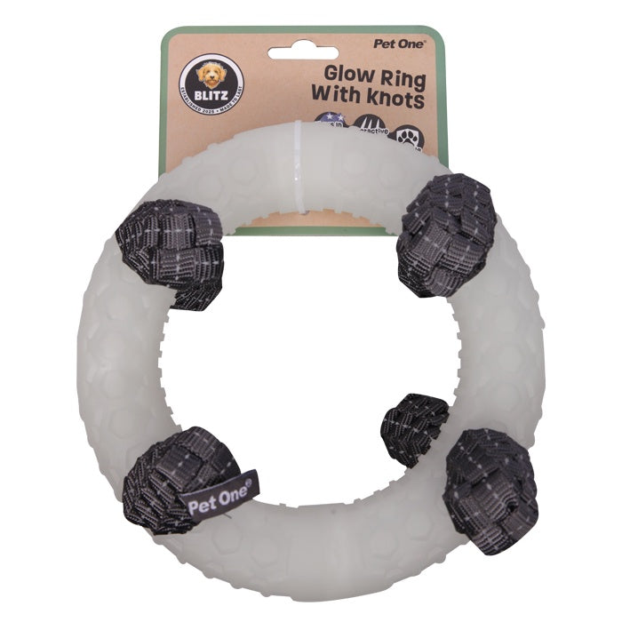 Blitz Extra Large Glow In The Dark Ring with Knots