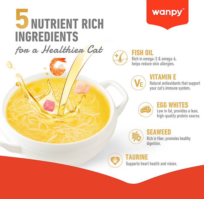 Wanpy Meat Broth Chicken for Cats – 50g Pouch