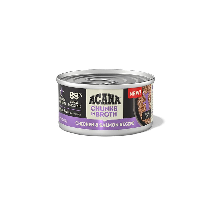 ACANA Chunks in Broth Chicken & Salmon Recipe for Kittens - Wet Cat Food