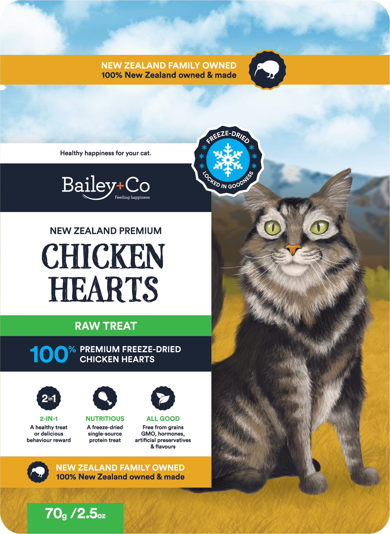 New Zealand Premium Chicken Heart Raw Treat