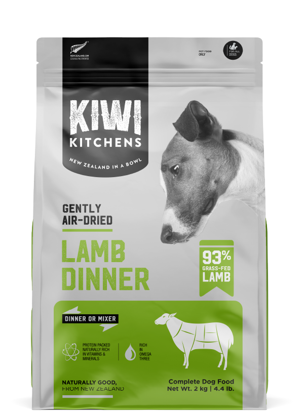 Kiwi Kitchens Gently Air-Dried Grass-Fed Lamb Dinner Dog Food