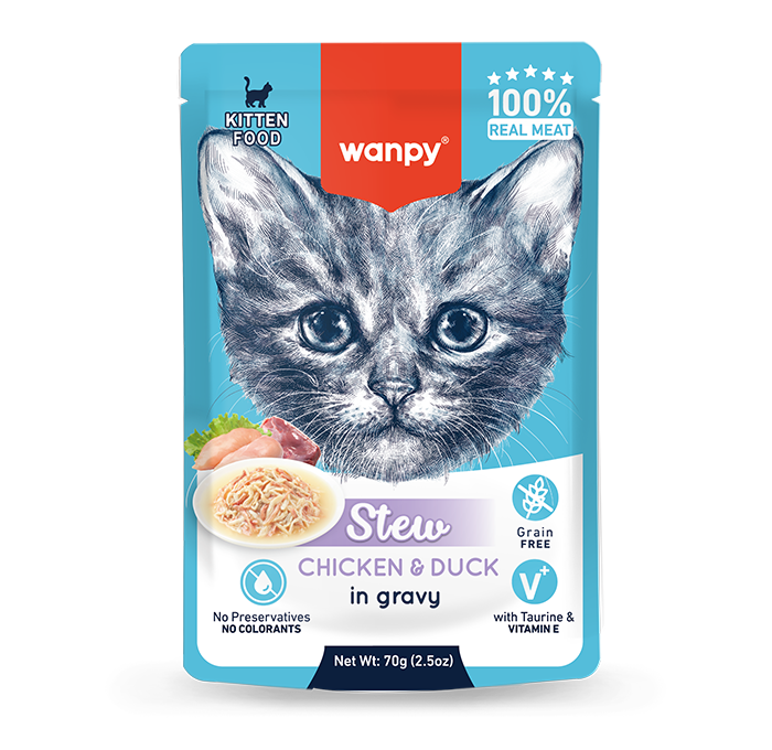 Wanpy Stew Chicken & Duck for Kittens