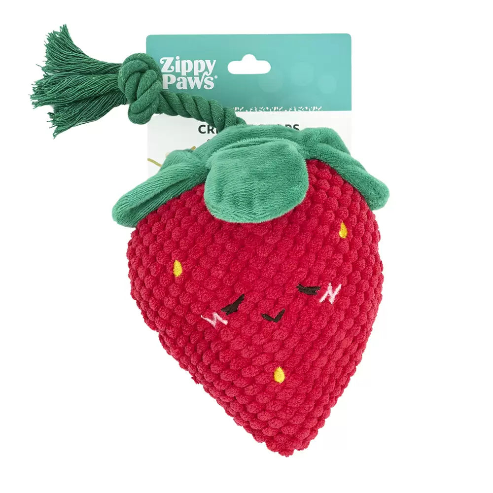 ZippyPaws Crinkle Crops - Strawberry