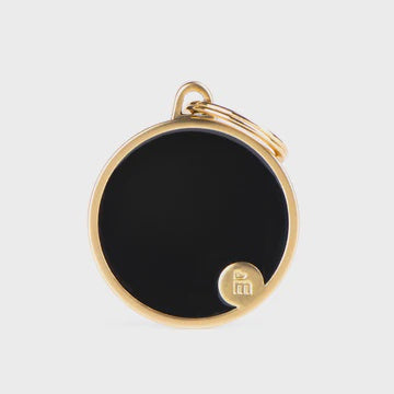 Handmade Gold Circle with Black