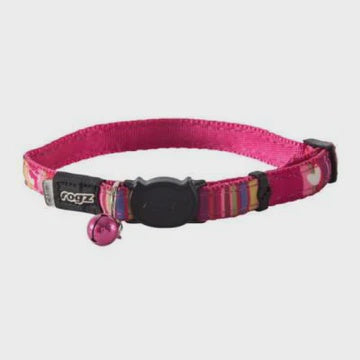 Neocat Safeloc Cat Collar Pink Candystripe -11mm