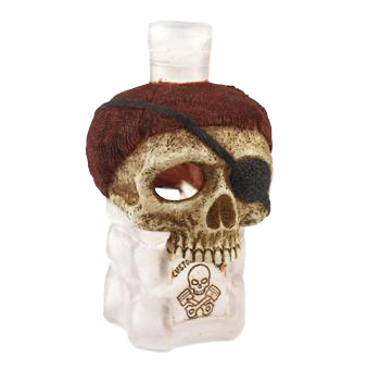 Tank Treasures Pirate Skull Bottle O’Rum 8x9x14cm