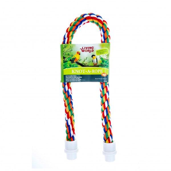 Living World Knot a Rope Perch - Banana Scented