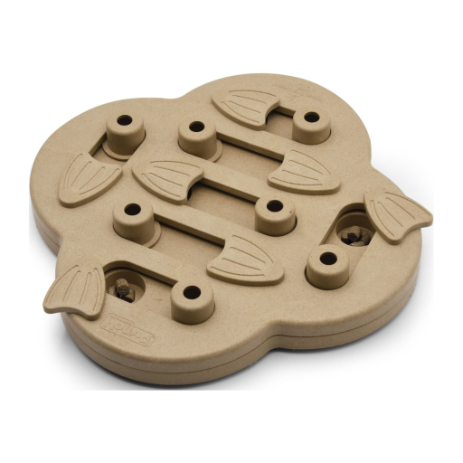 Outward Hound Hide N Slide Interactive Treat Puzzle Dog Toy Tan One-Size