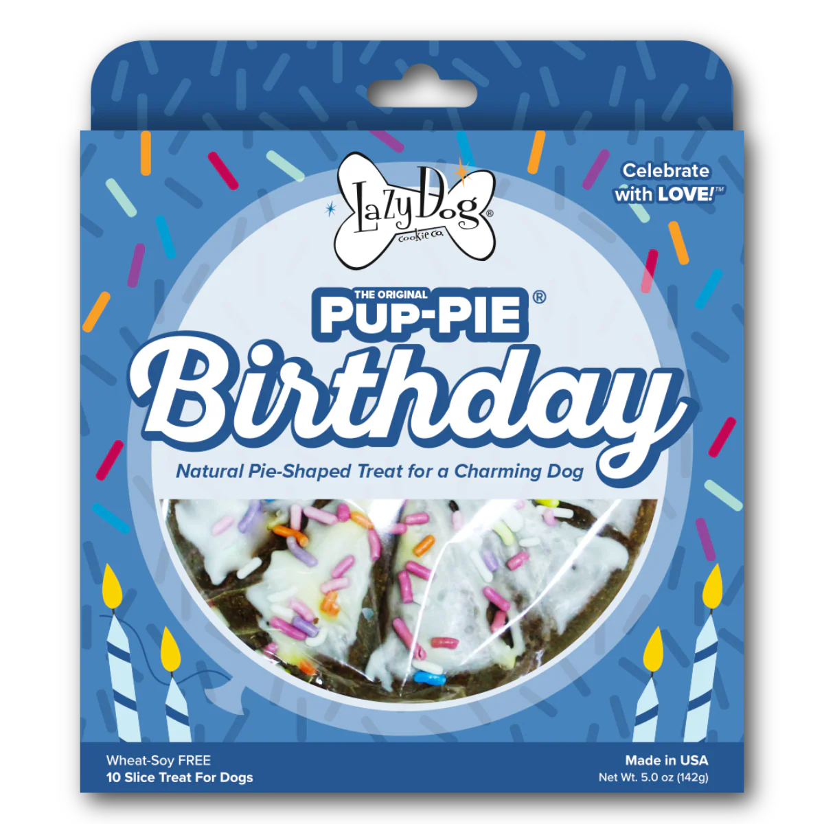 Lazy Dog Pup-PIE Happy Birthday