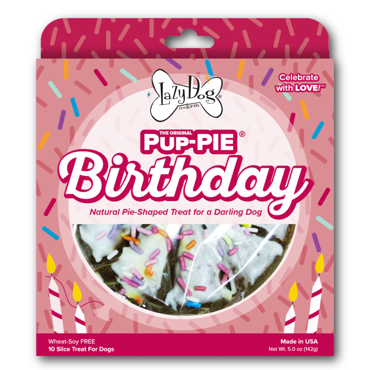 Lazy Dog Pup-PIE Happy Birthday