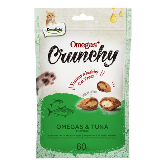 Dentalight Crunchy Cat Treat Omegas & Tuna Flavour 60g