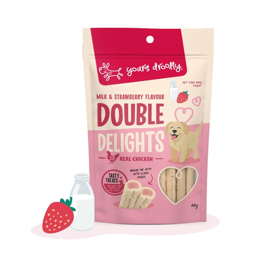 Yours Droolly Double Delights Milk & Strawberry