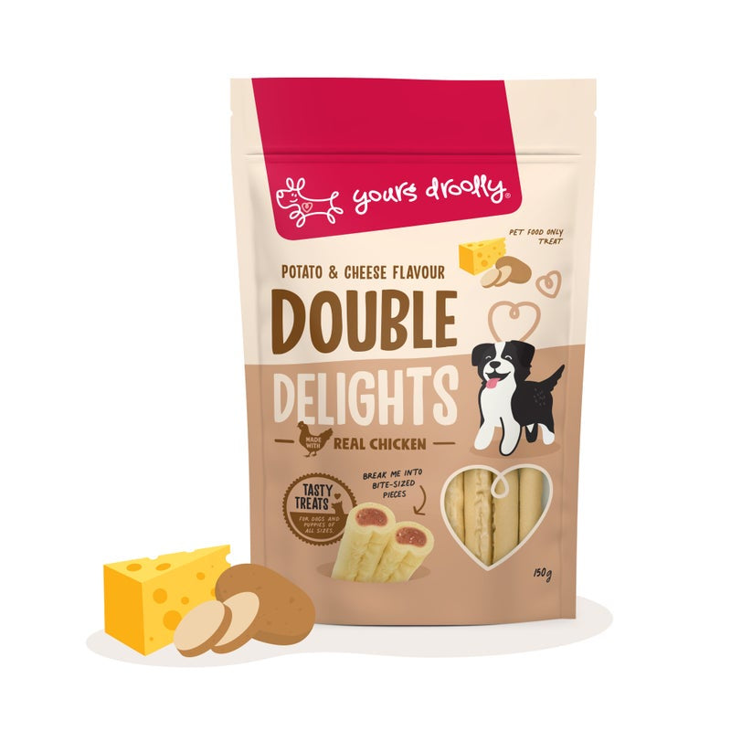 Yours Droolly Double Delights Potato & Cheese