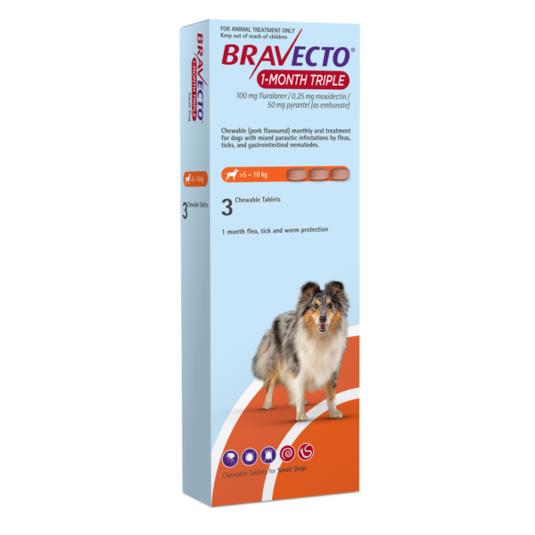 Bravecto 1 Month Triple Chew - 3pk