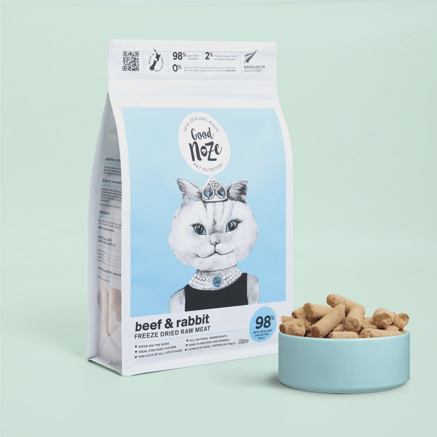 Audrey Beef & Rabbit Freeze Dried Cat Food 350g