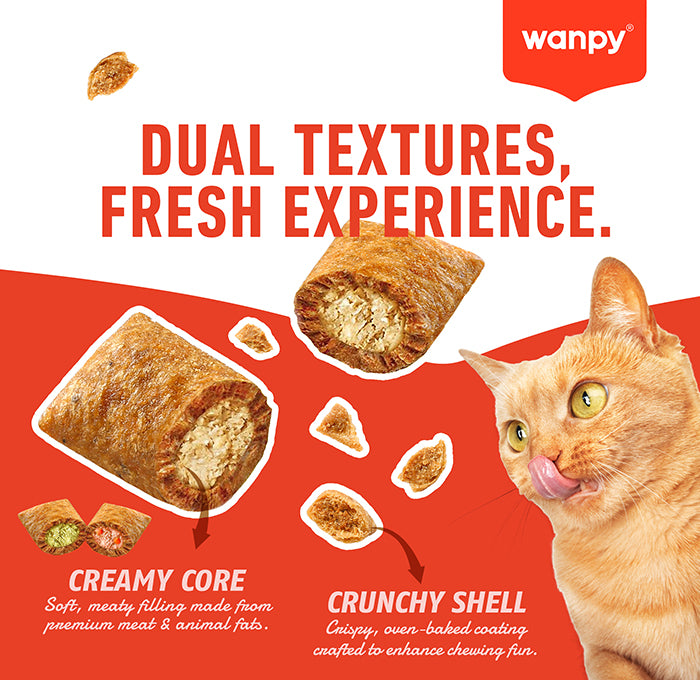 Wanpy Crunchy Pocket Salmon & Roe Recipe - 60g