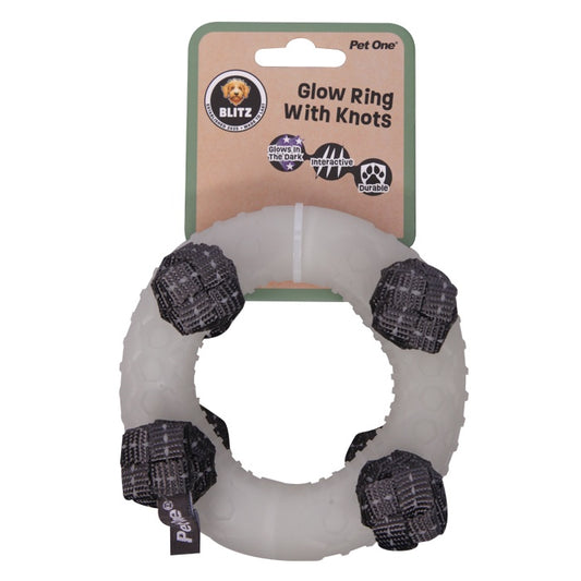 Blitz Medium Glow In The Dark Ring with Knots