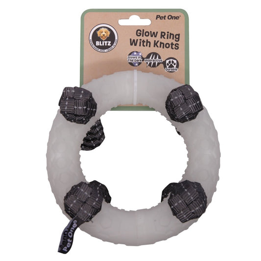 Blitz Large Glow In The Dark Ring with Knots