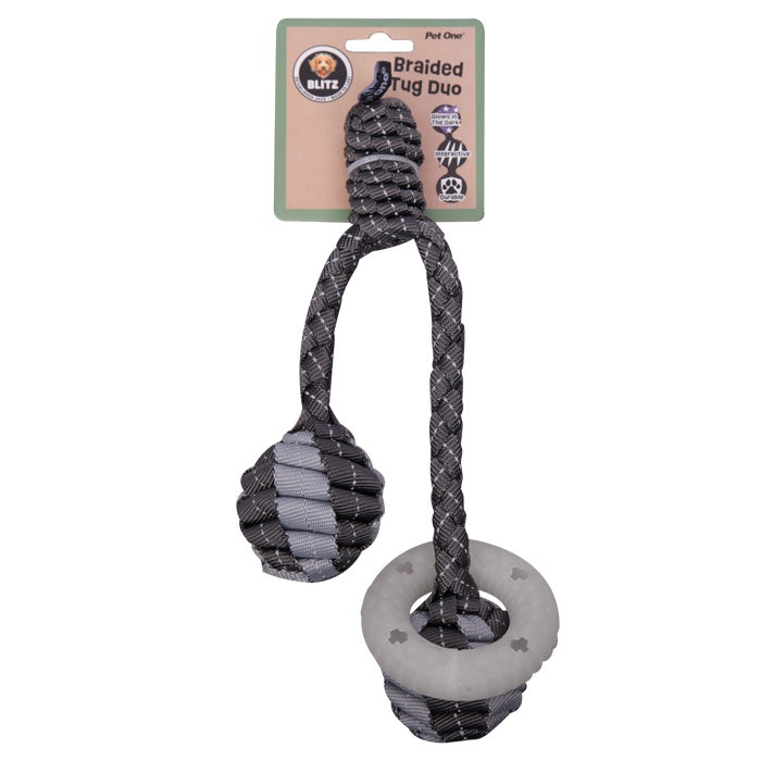 Blitz Braided Tug Duo with Glow In The Dark Ring