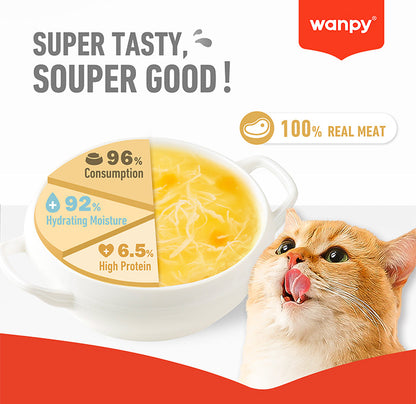 Wanpy Meat Broth Chicken for Cats – 50g Pouch