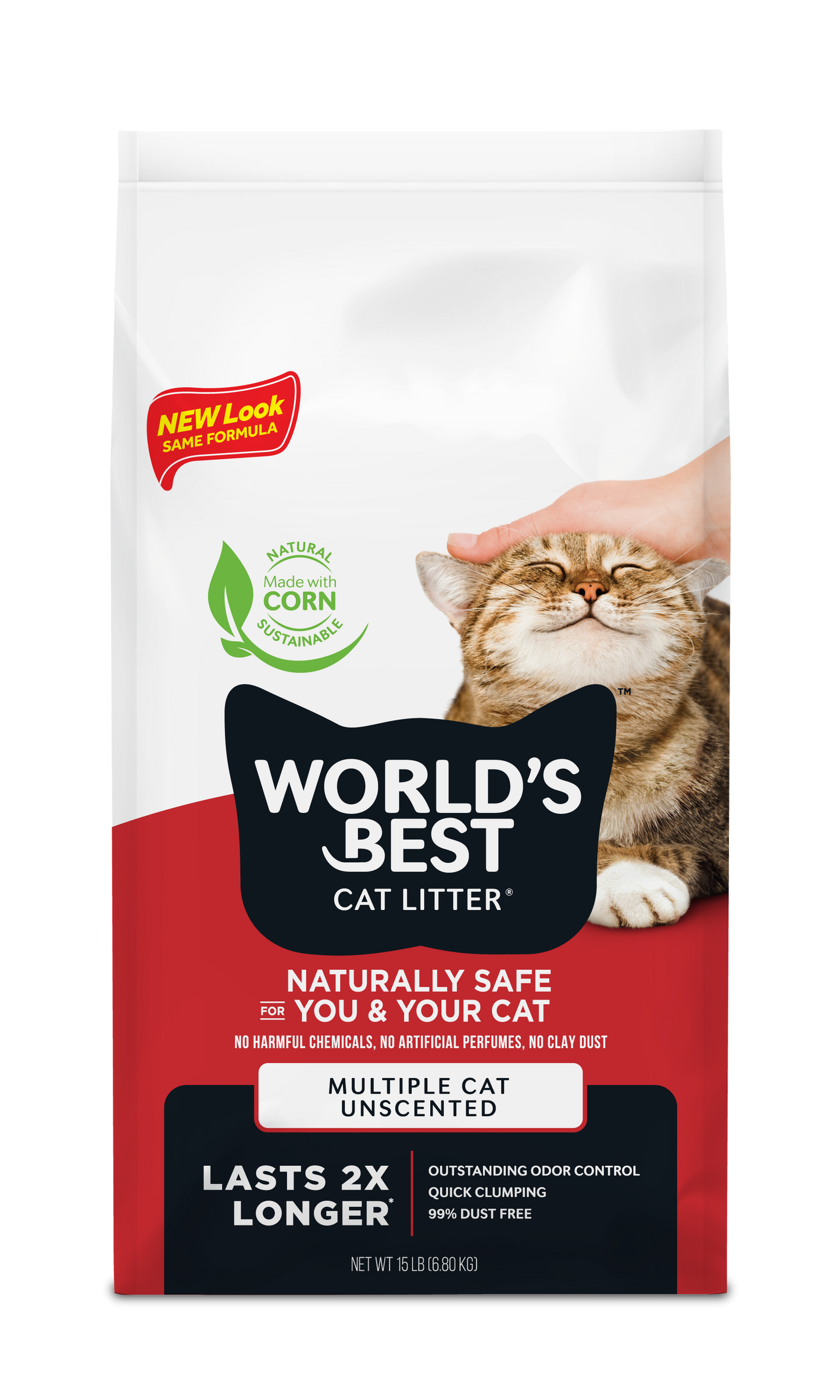 Worlds Best Cat Litter Multiple Cat Unscented 12.7kg