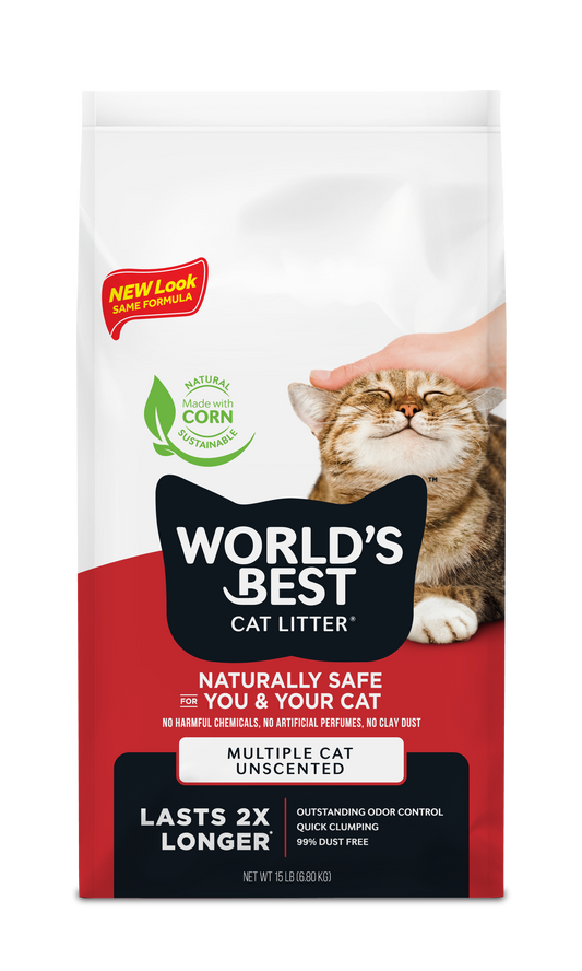 Worlds Best Cat Litter Multiple Cat Unscented 12.7kg