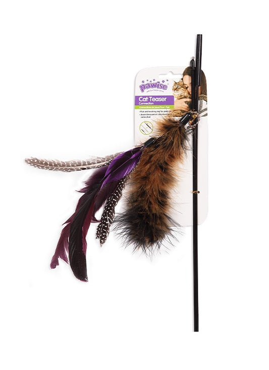 Pawise Cat Teaser Feather 95cm Rod