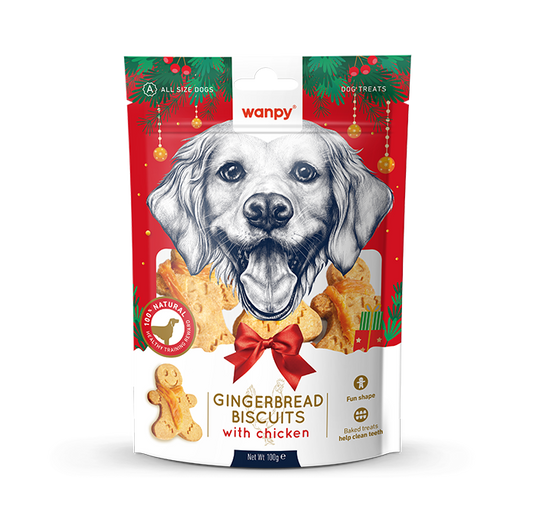 Wanpy Gingerbread Biscuits with Chicken – 100g