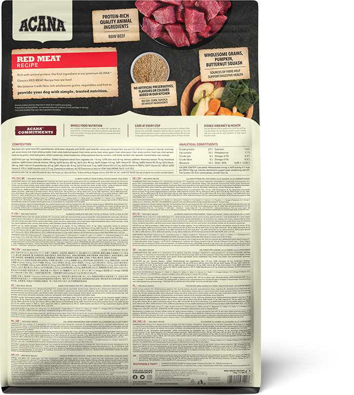 Acana Classics Red Meat Recipe