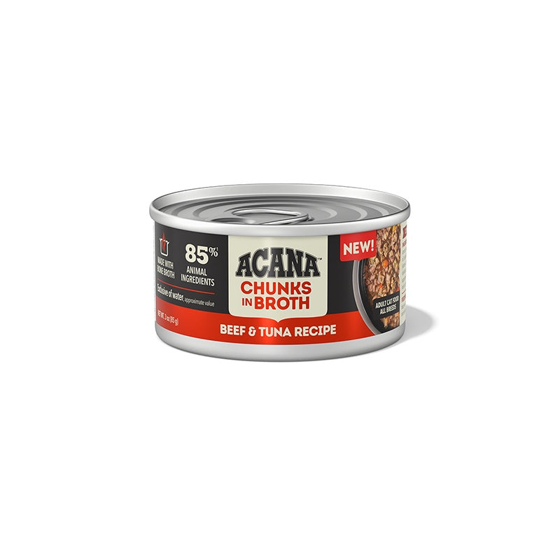 ACANA Chunks in Broth Beef & Tuna Recipe - Wet Cat Food