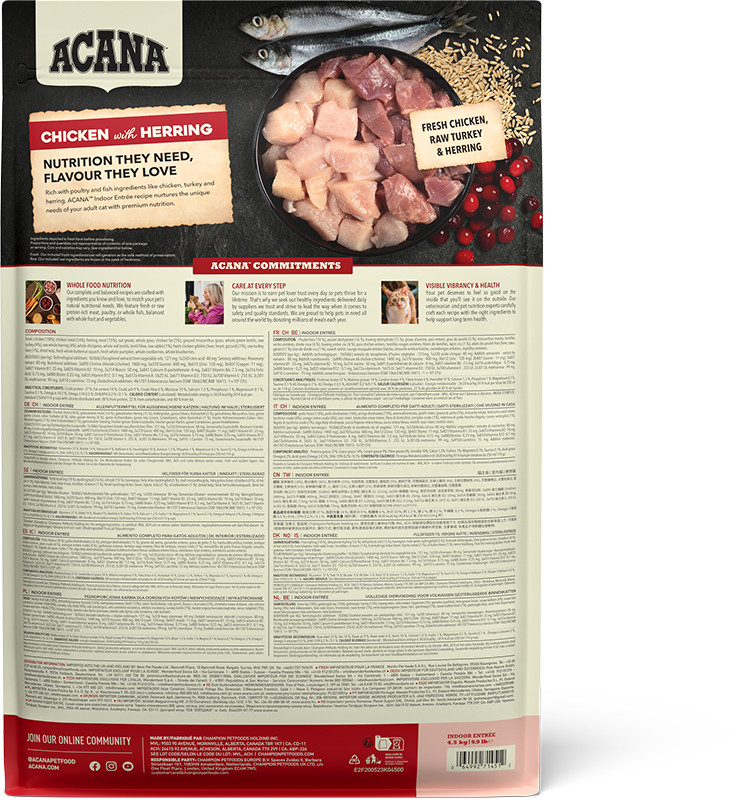 Acana Indoor Entree 4.5kg
