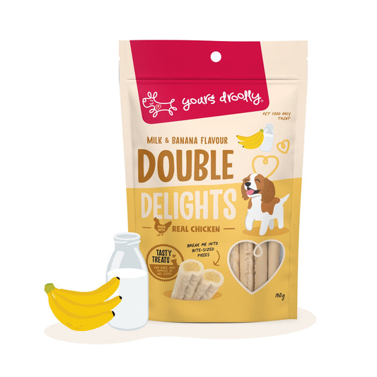 Yours Droolly Double Delights Milk & Banana