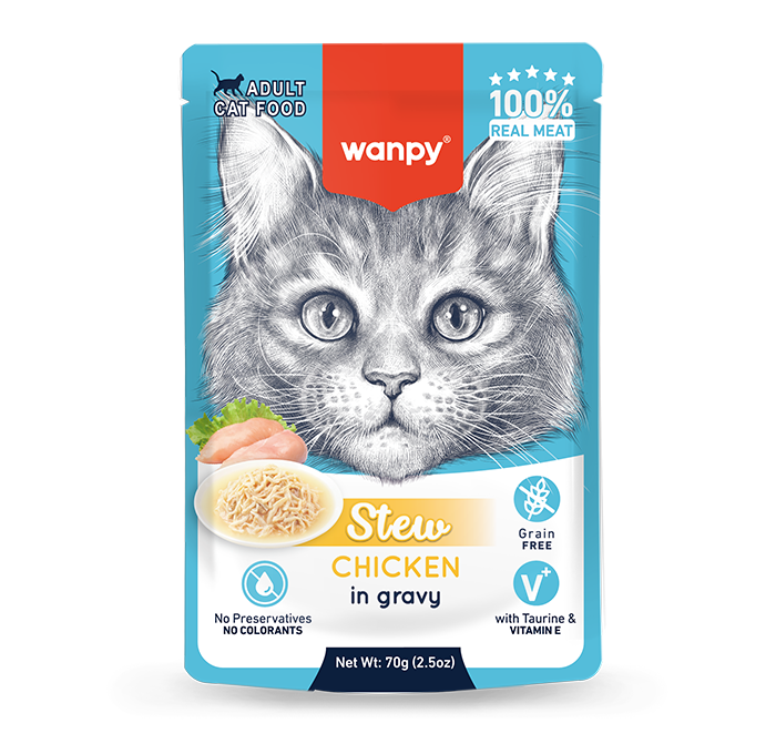 Wanpy Cat Pouch 70g Chicken Stew
