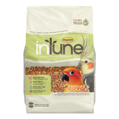 Intune Natural - Conure &Cockatiel Pellets 908g