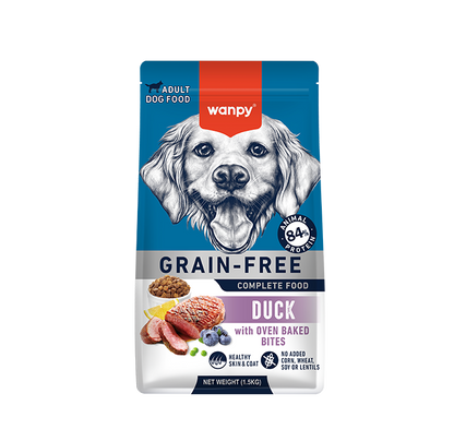 Wanpy Dog Food 1.5kg Grain Free Duck Recipe