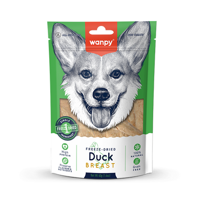 Wanpy Freeze Dried Duck Breast Dog Treat 40g