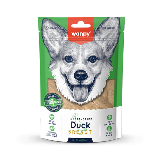 Wanpy Freeze Dried Duck Breast Dog Treat 40g