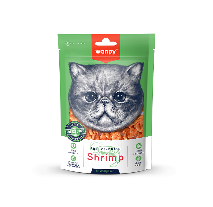 Wanpy Freeze Dried Shrimp Cat Treat 20g