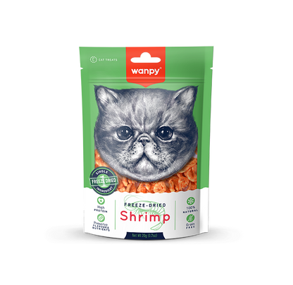 Wanpy Freeze Dried Shrimp Cat Treat 20g