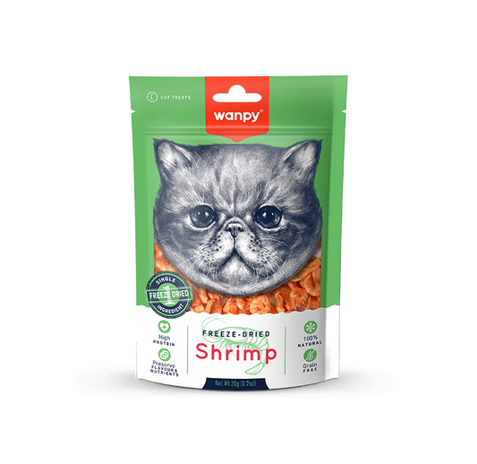 Wanpy Freeze Dried Shrimp Cat Treat 20g