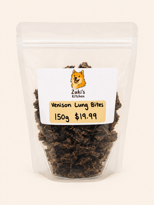 Zuki's Kitchen - Venison Lung Bites 150g