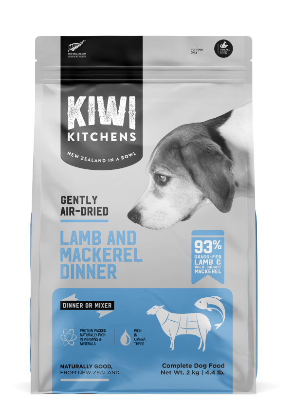 Kiwi Kitchens Gently Air-Dried Lamb & Mackerel Dinner Dog Food