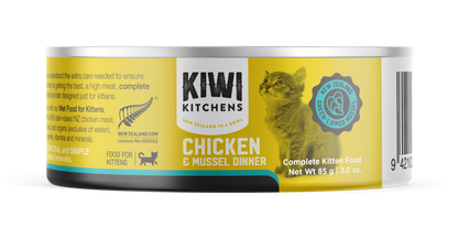 Kiwi Kitchens Barn-Raised Chicken & Mussel Wet Dinner for Kittens