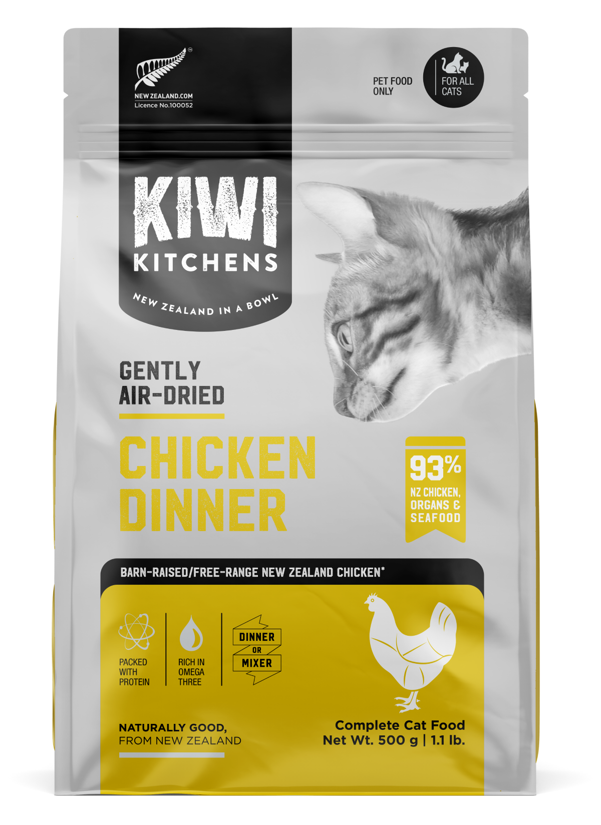 Kiwi Kitchens Gently Air-Dried Chicken Dinner Cat Food