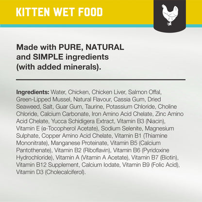 Kiwi Kitchens Barn-Raised Chicken & Mussel Wet Dinner for Kittens