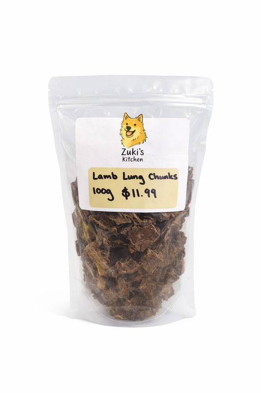 Zuki's Kitchen Lamb Lung Chucks 100g