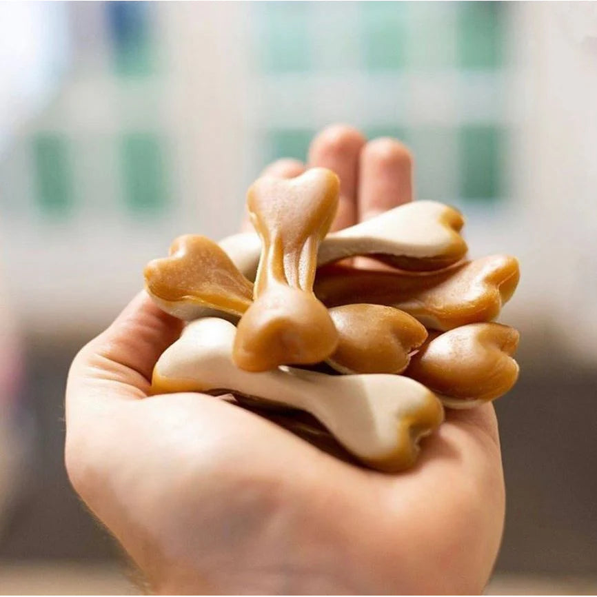 Peanut Butter Dual Sided Bone - Small